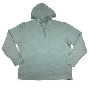 Faherty Hoodie Hooded Green Organic Cotton Pullover Long Sleeve Shirt Men XXL